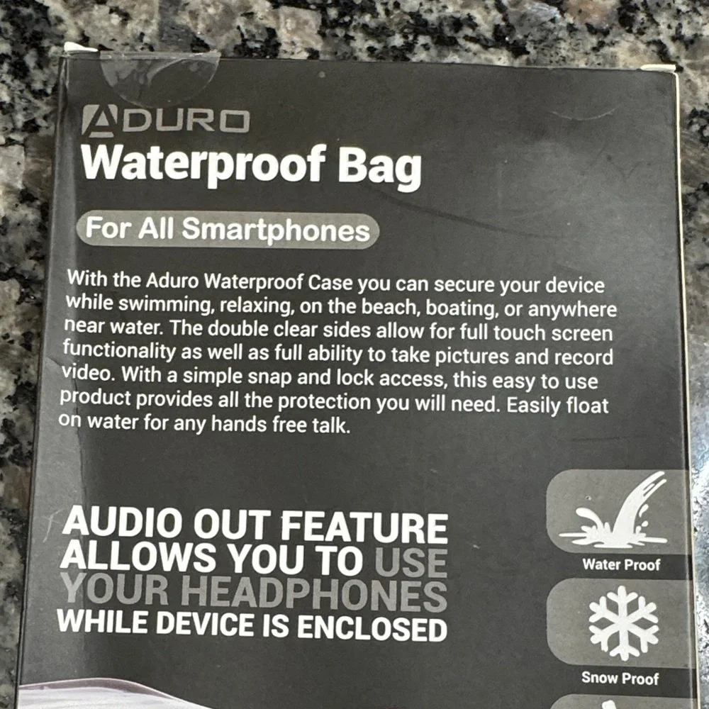 Aduro Waterproof Phone Bag - NEW